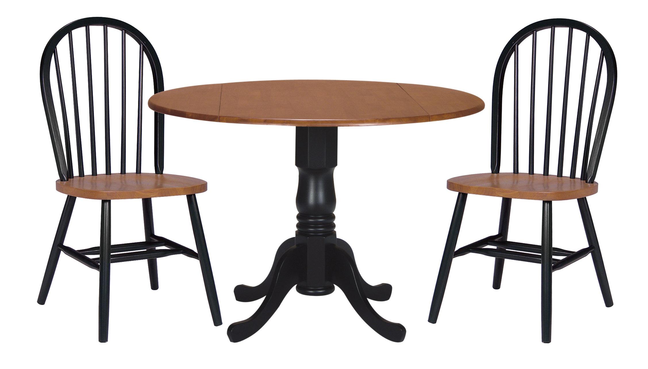 John Thomas Dining Essentials T5742DP Transitional 42" Round Drop Leaf